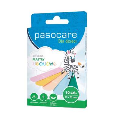 Patches, Pasocare Kids Line, neon for children, 10 pieces