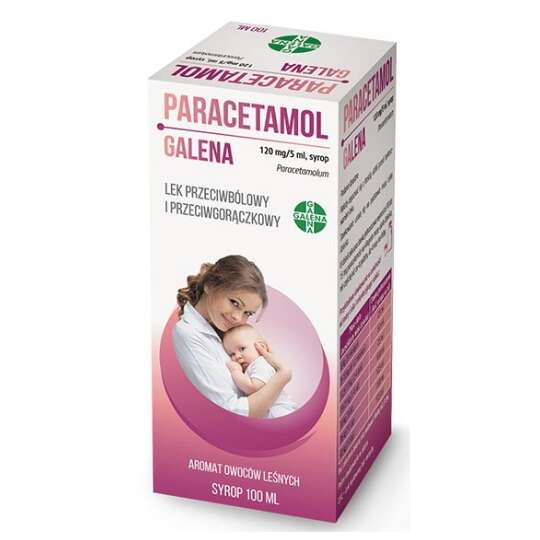 Paracetamol Galena, Sirup für Kinder ab 2 Jahren 120 mg / 5 ml, 100 ml