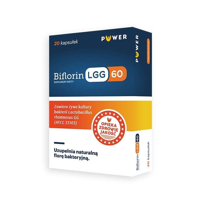 $  BiFlorin LGG, 60 kapsułek - Długi termin ważności!