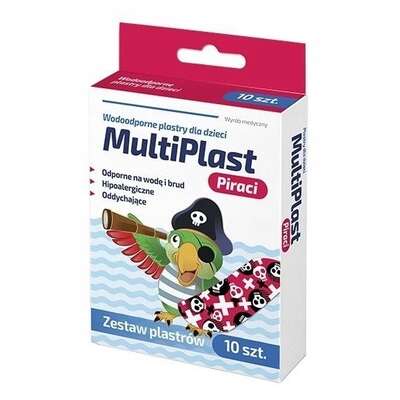 Waterproof patches, MultiPlast, Pirates for children, 10 pieces