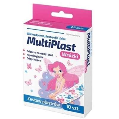 $  MultiPlast, Wróżki Plastry wodoodporne dla dzieci, 10 sztuk - Długi termin ważności!