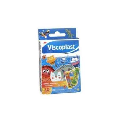 $  Viscoplast, Plastry Dziecięce Zwierzaki, 20 sztuk - Długi termin ważności!