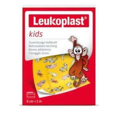 $  Leukoplast Kids, Plastry 6cm x 1m, 1 sztuka - Długi termin ważności!