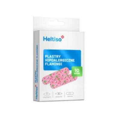 Heltiso Plastry hipoalergiczne flamingi, 10 sztuk - Długi termin ważności!