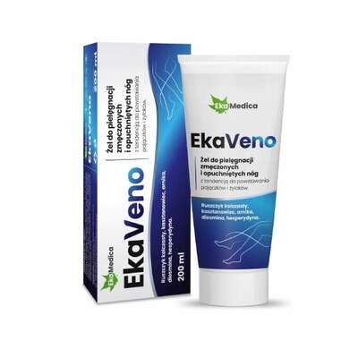 EkaMedica EkaVeno Żel do pielęgnacji nóg zmęczonych i opuchniętych, 200 ml