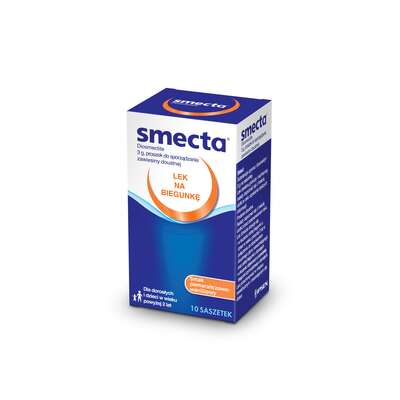 Smecta, 10 saszetek - Długi termin ważności!