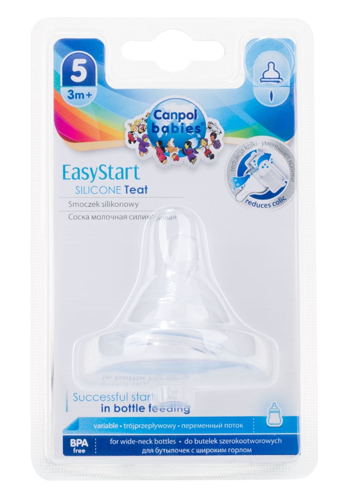 Canpol Silikonski Cuclji, 3-pretokovni, Balon 21/724, 1 kos