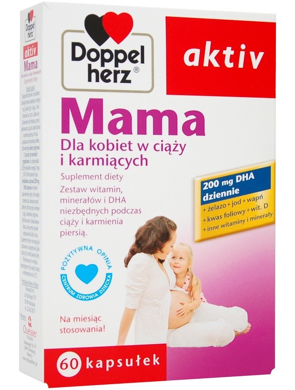 Doppelherz Aktiv Mama for pregnant and lactating women, 60 capsules -  A-Manada