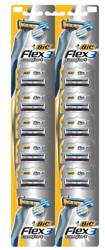Bic Flex 3 Comfort Brivnik, 10 kosov