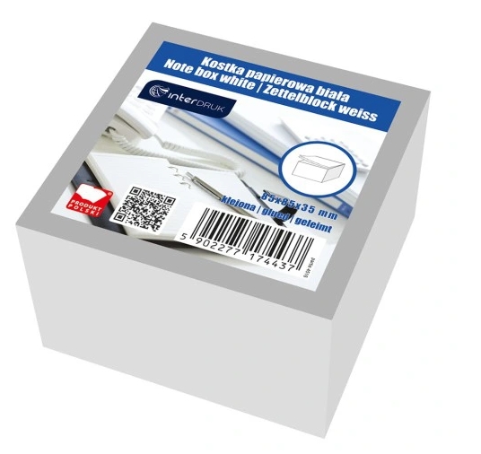 Premium Bela Keramična Kocka - 85x85x35 mm