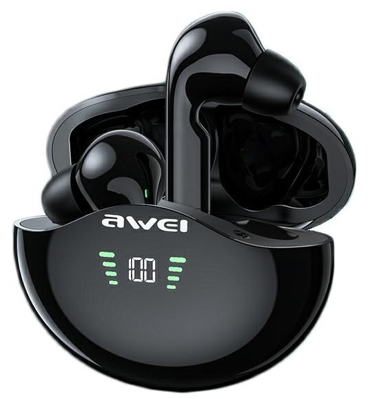 Awei T12P Brezžične Slušalke Bluetooth 5.1 s Polnilno Postajo